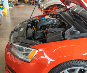 Red Car engine with hood open | Madison, VA