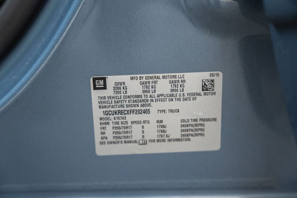 2015 Chevrolet Silverado 1500 LT LT1