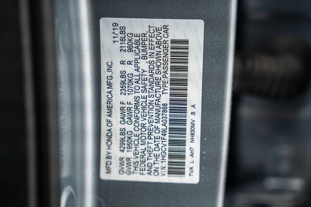 2020 Honda Accord EX