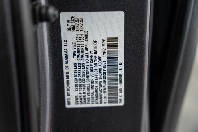 2019 Honda Odyssey Touring