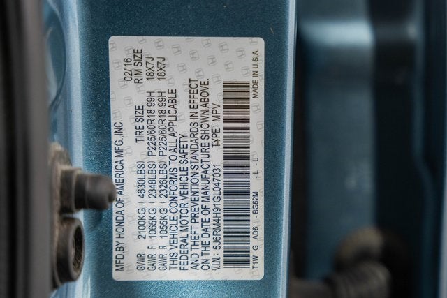 2016 Honda CR-V Touring