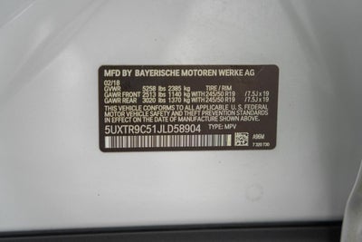 2018 BMW X3 xDrive30i