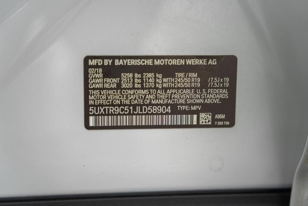 2018 BMW X3 xDrive30i