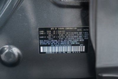 2022 Subaru Outback Onyx Edition XT