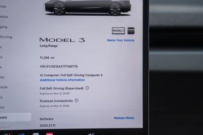 2026 Tesla Model 3 Premium
