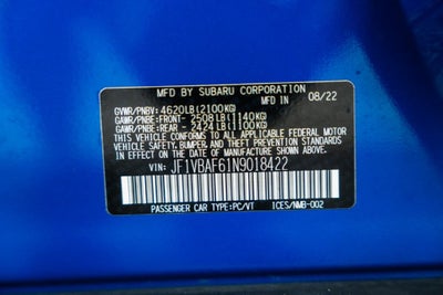 2022 Subaru WRX Premium