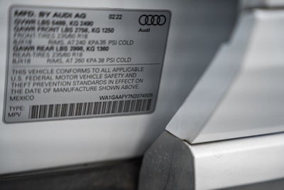 2022 Audi Q5 45 S line Premium quattro