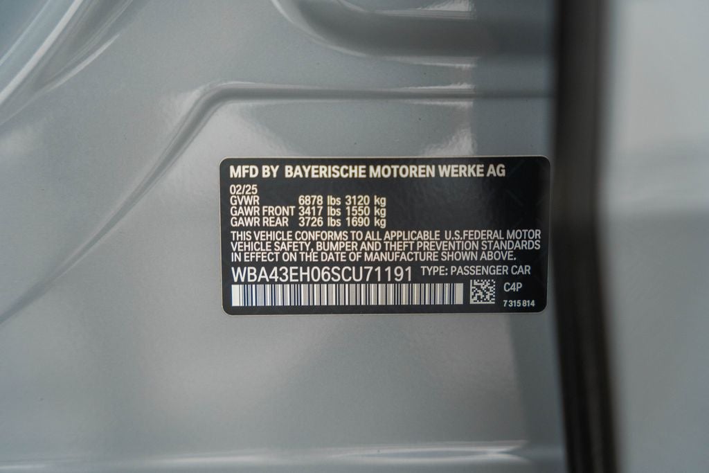 2025 BMW 7 Series 750e xDrive