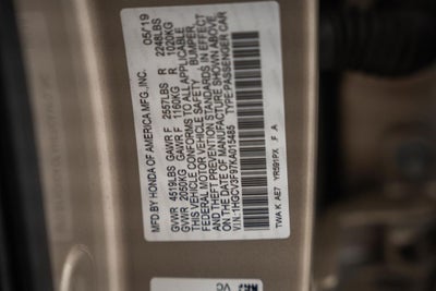 2019 Honda Accord Hybrid Touring