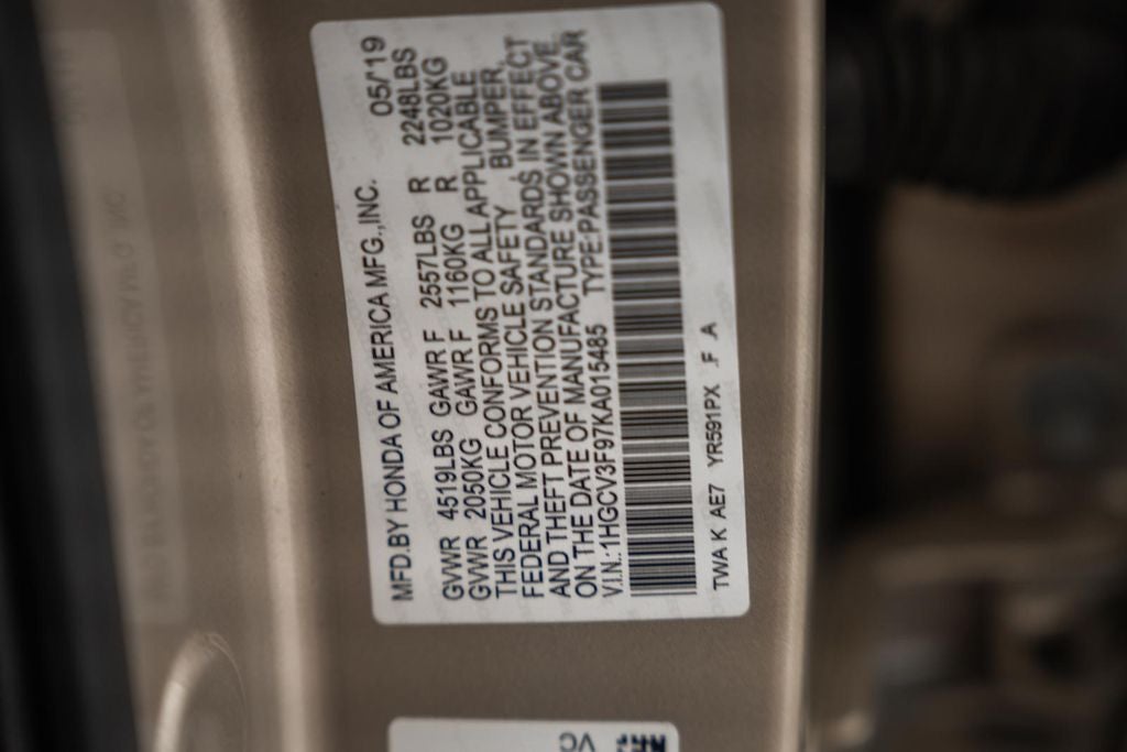 2019 Honda Accord Hybrid Touring