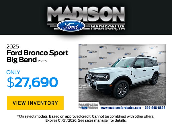 2025 Ford Bronco Sport Big Bend